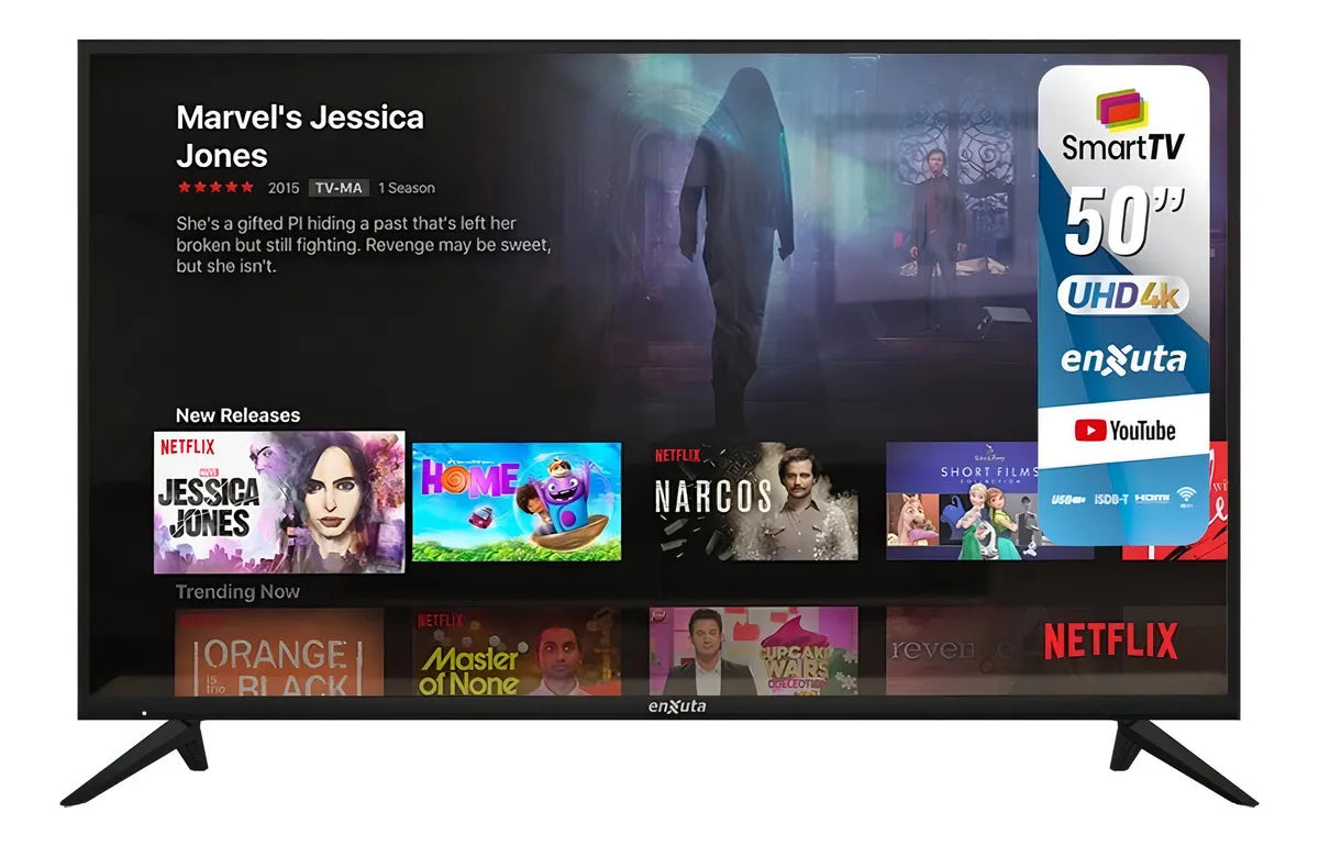 Smart TV Enxuta 50" Ultra HD 4K Linux